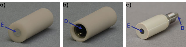 Rotating Disk Electrode with Electrical Isolation Labeled